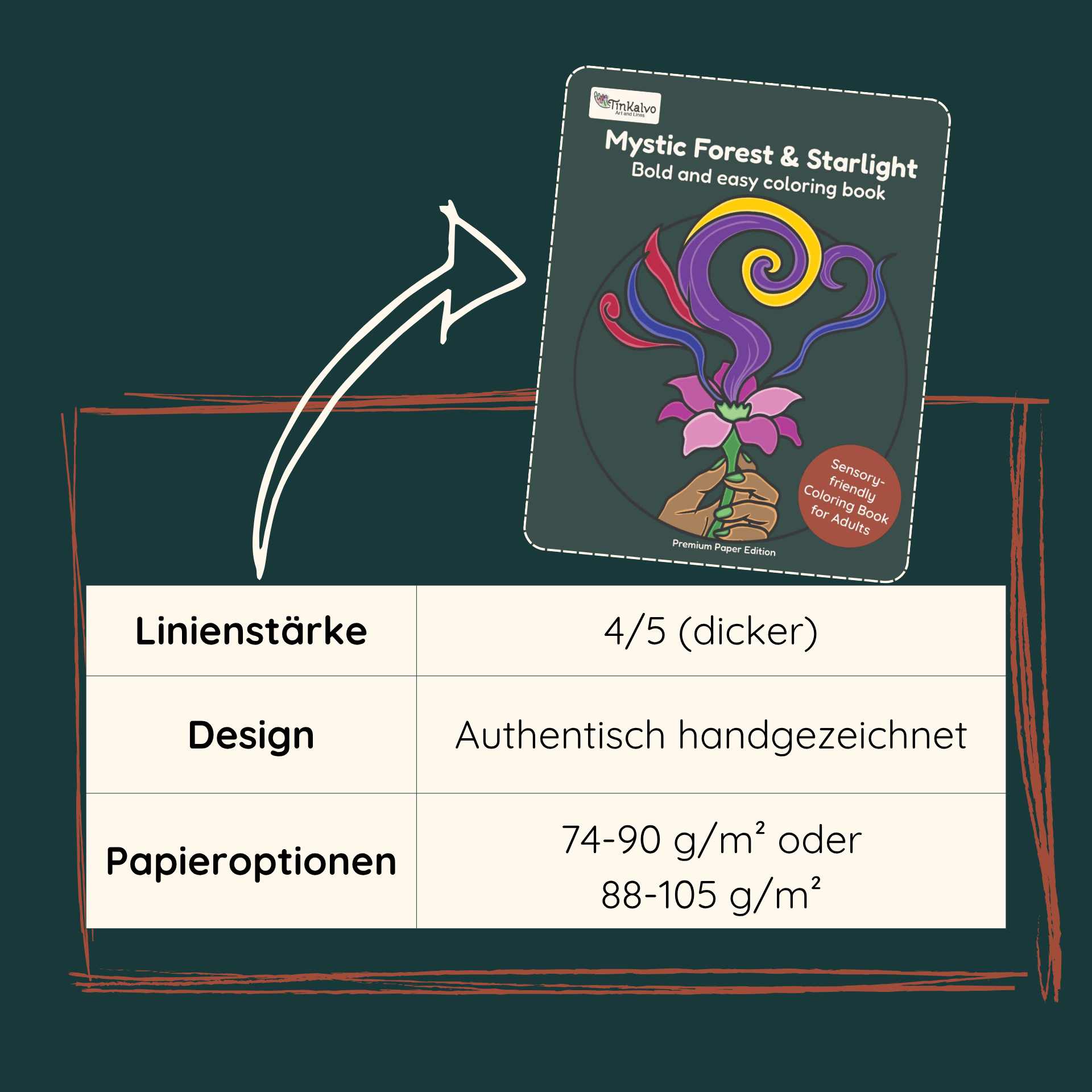 Details zu Mystic Forest & Starlight Malbuch