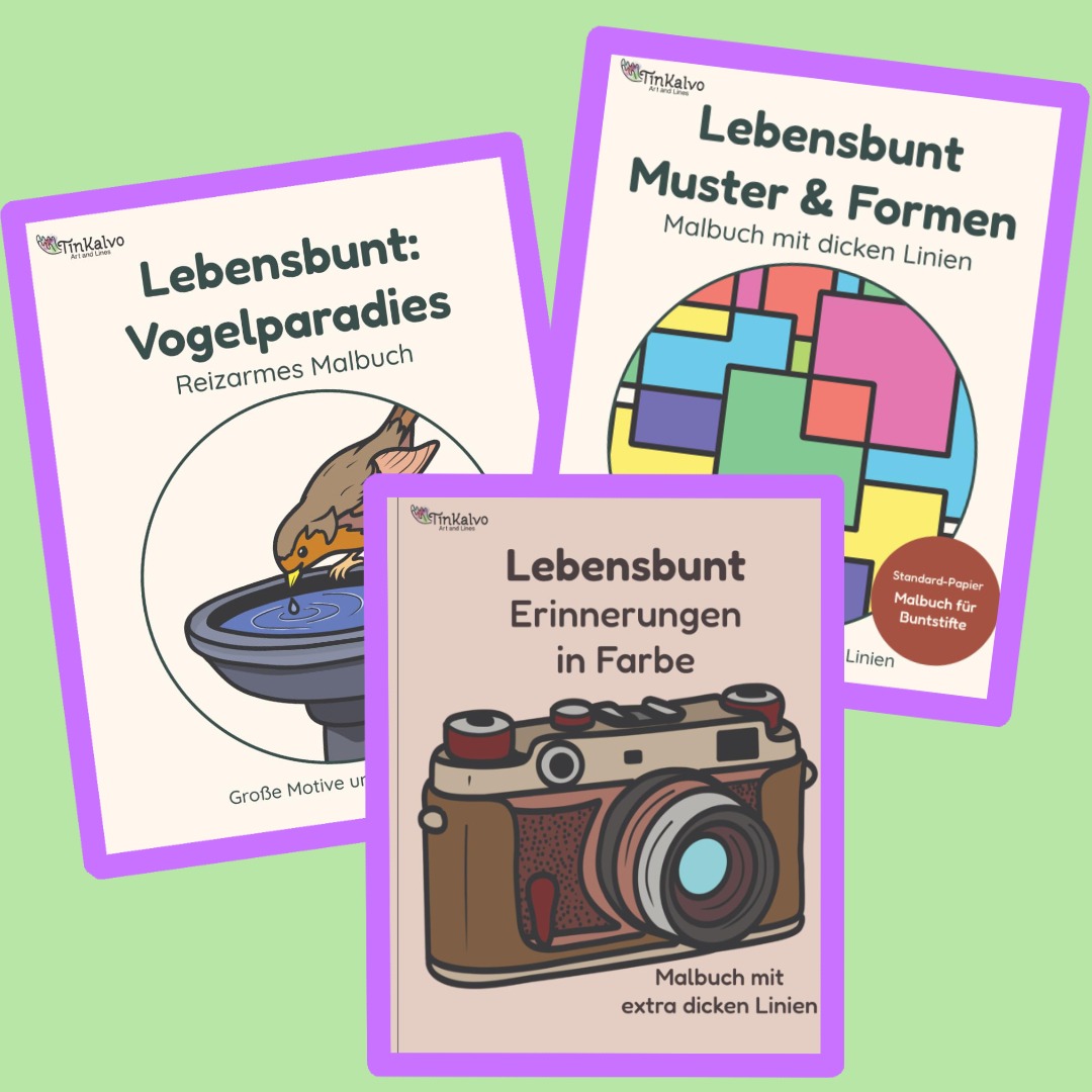 Tinkalvo Malbücher für Senioren